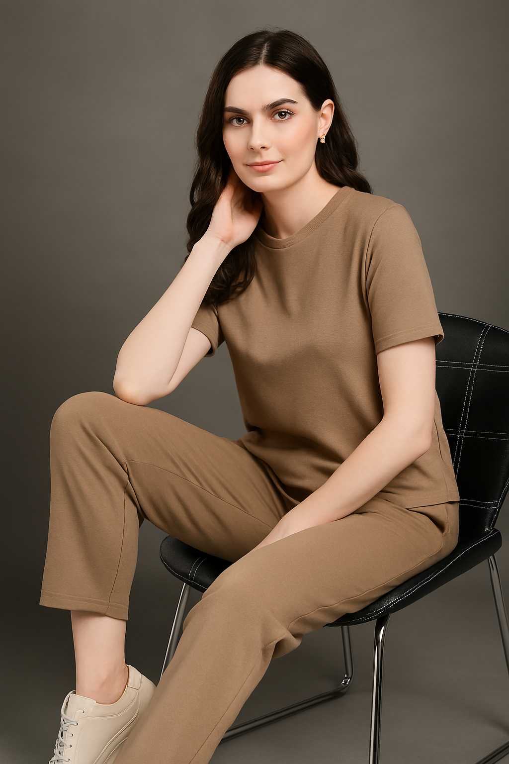 Stylish Cotton Blend Top & Pant Co-ords Set