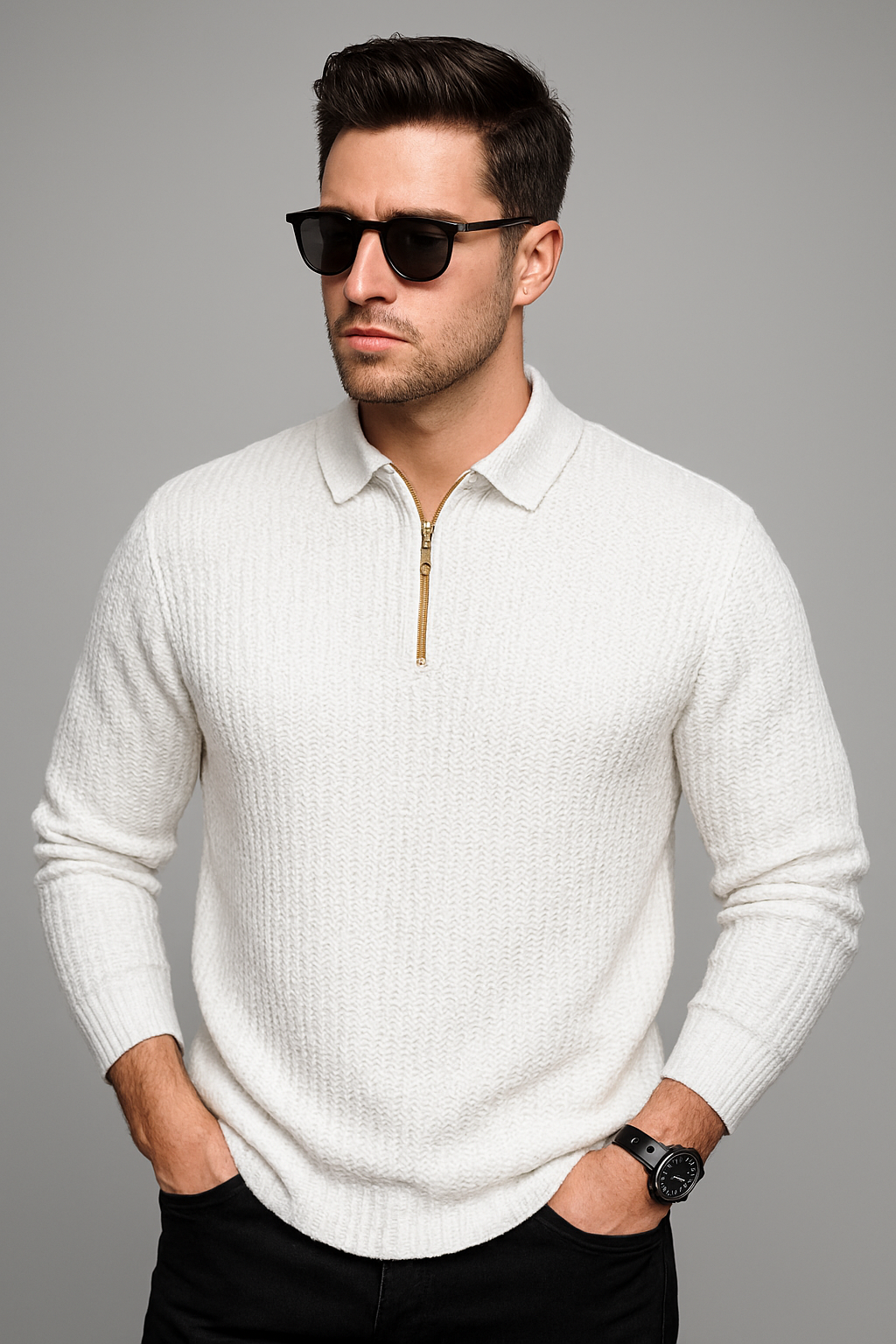 EMPORIUM Men's Premium Cotton Blend Full Sleeve T-Shirt