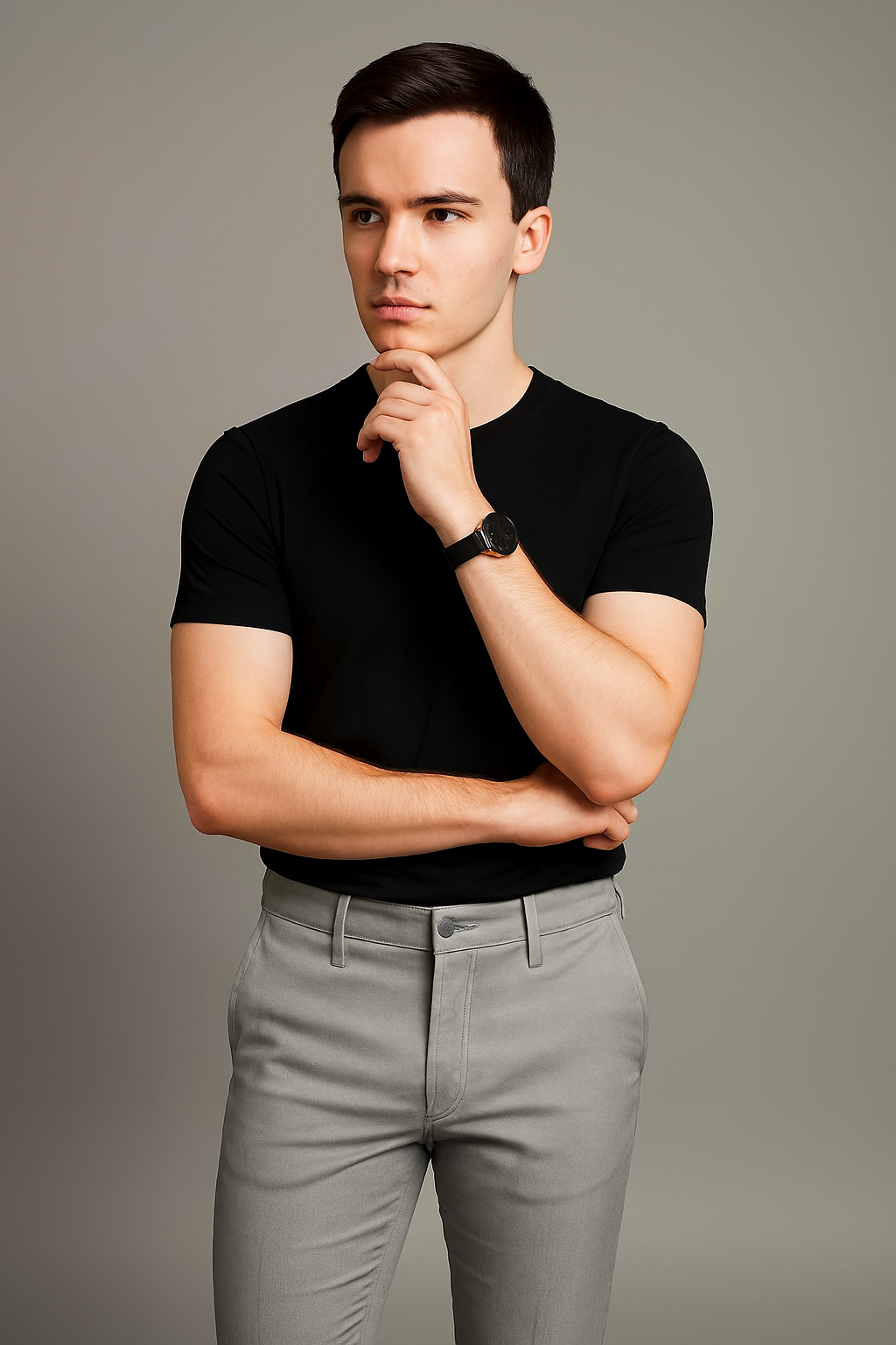 Men’s Grey Lycra Trousers – Casual & Formal Wear