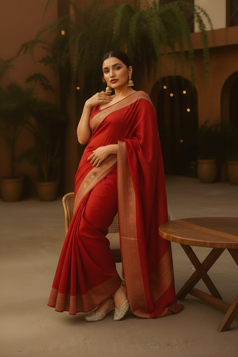 Royal Banarasi Satin Silk Saree for Women