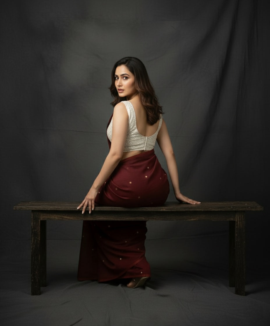 Handcrafted Khadi Cotton Saree