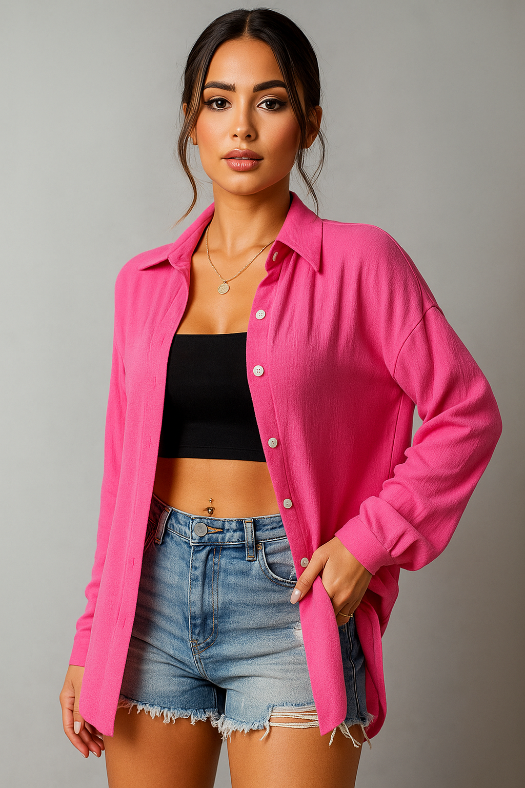 Stylish Women’s Cotton Silk Shirt