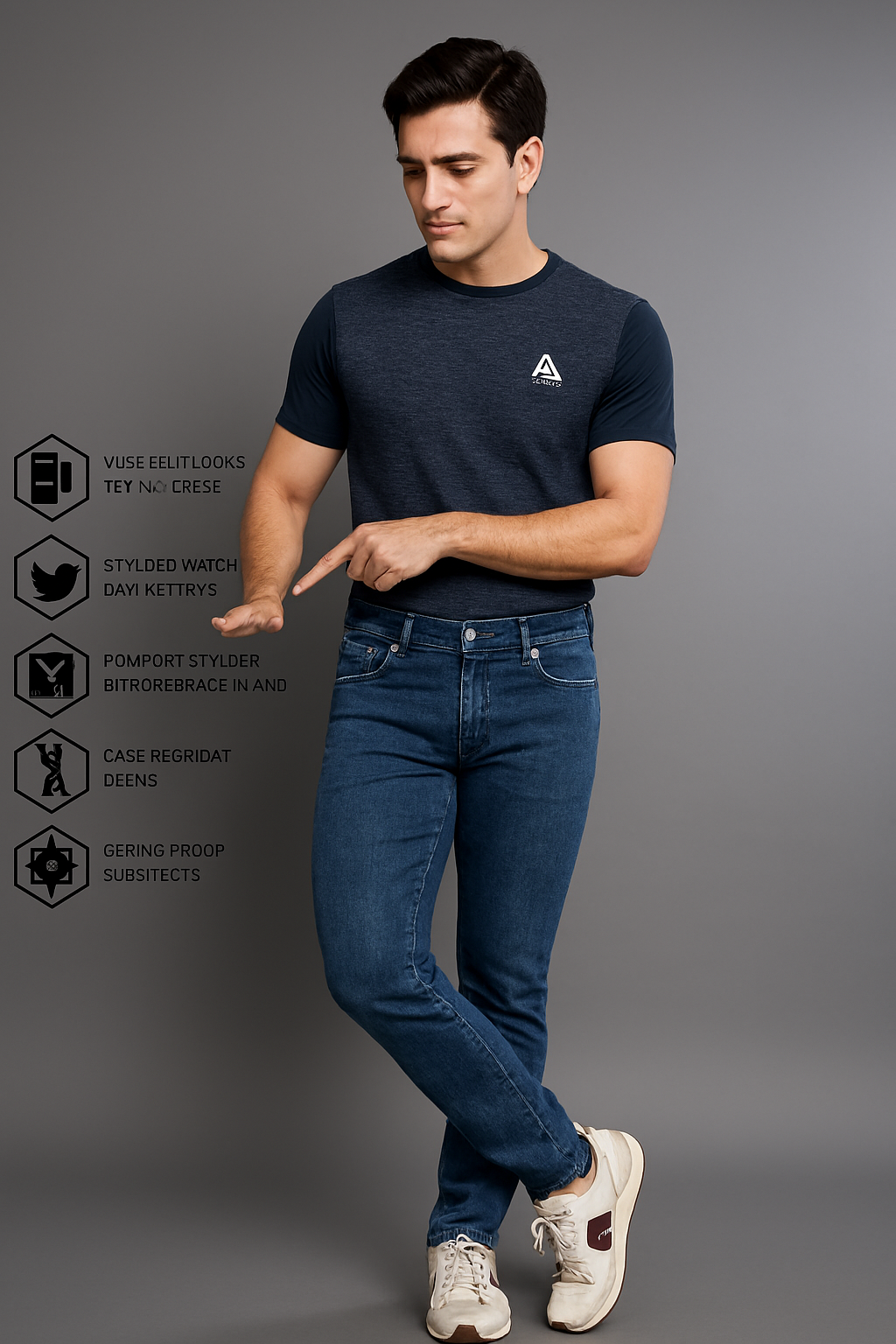 Classic Men’s Denim Jeans – Regular Fit