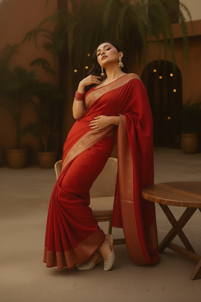 Royal Banarasi Satin Silk Saree for Women