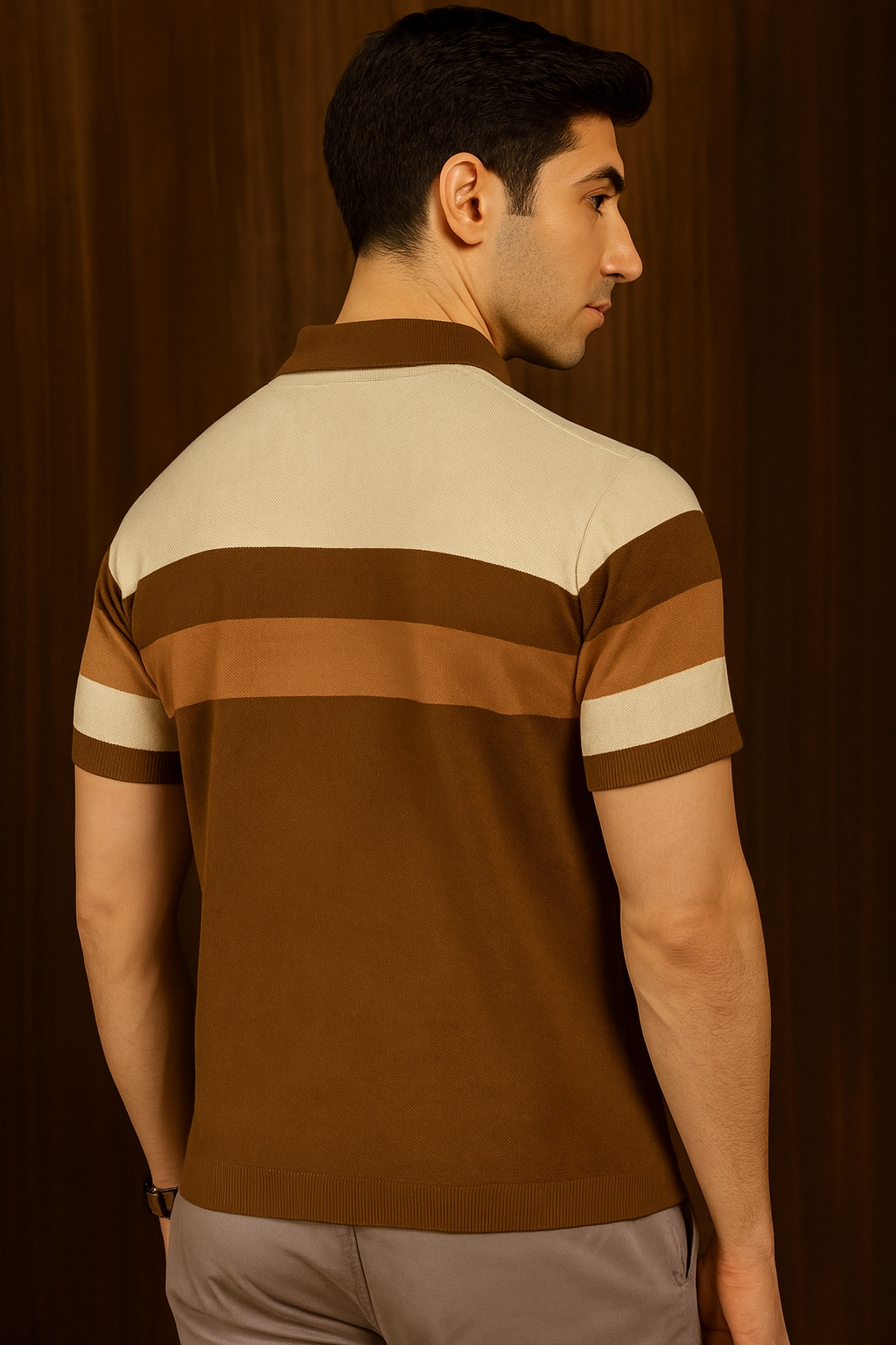 Modern Elegance: Smart Casual Polo Style for Men