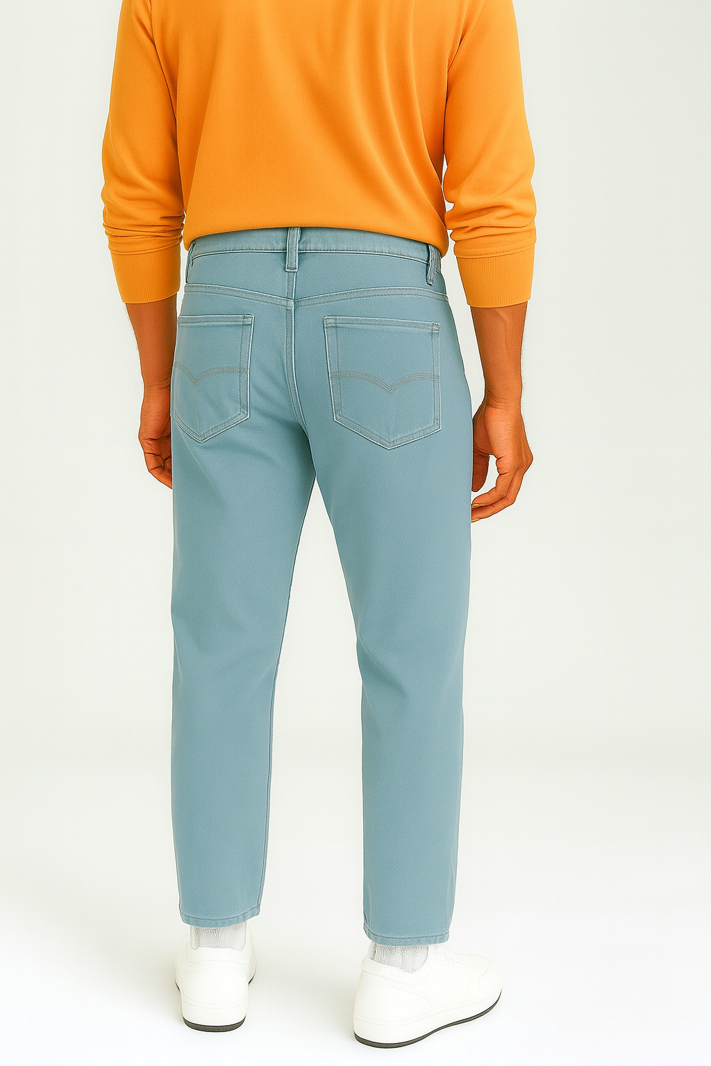 Modern Tapered Jeans – Sky Blue Edition