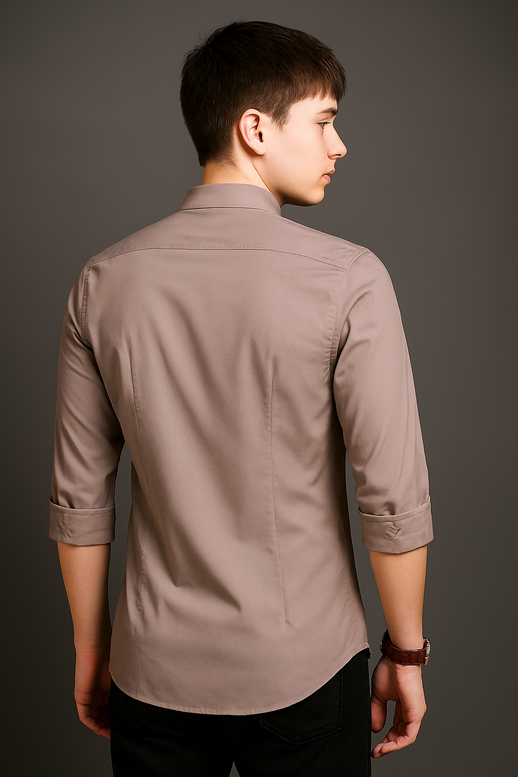 Men’s Solid Casual Shirt