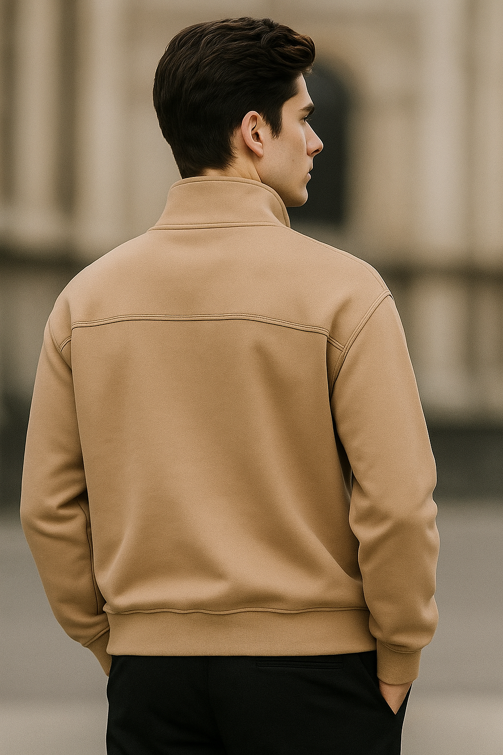 Stockton Men’s Stylish Fleece Sweatshirt – Ideal for Running, Gym, Travel & Casual Wear