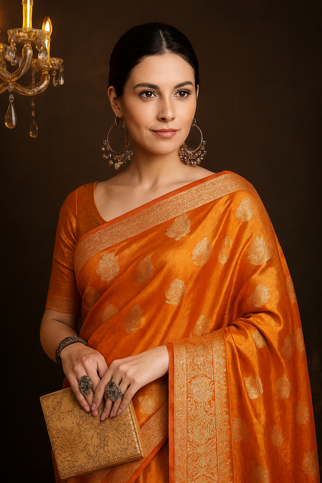 Myra Sensational Organza Saree with Banarasi Silk Blouse