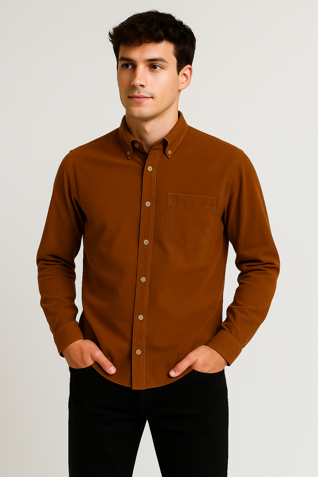 The Heritage Corduroy – Premium Cotton Shirt in Classic Cut