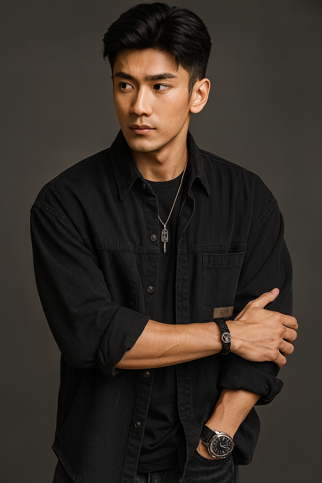 Modern Minimalist Denim Shirt – Bold Style Statement for the Contemporary Man