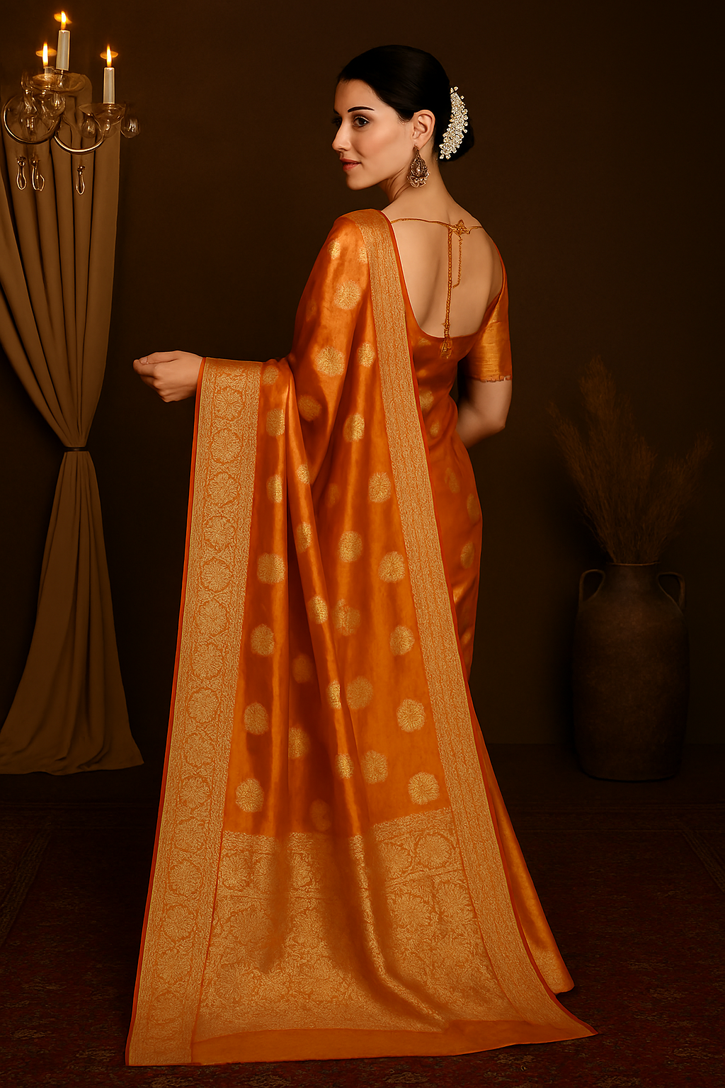 Myra Sensational Organza Saree with Banarasi Silk Blouse