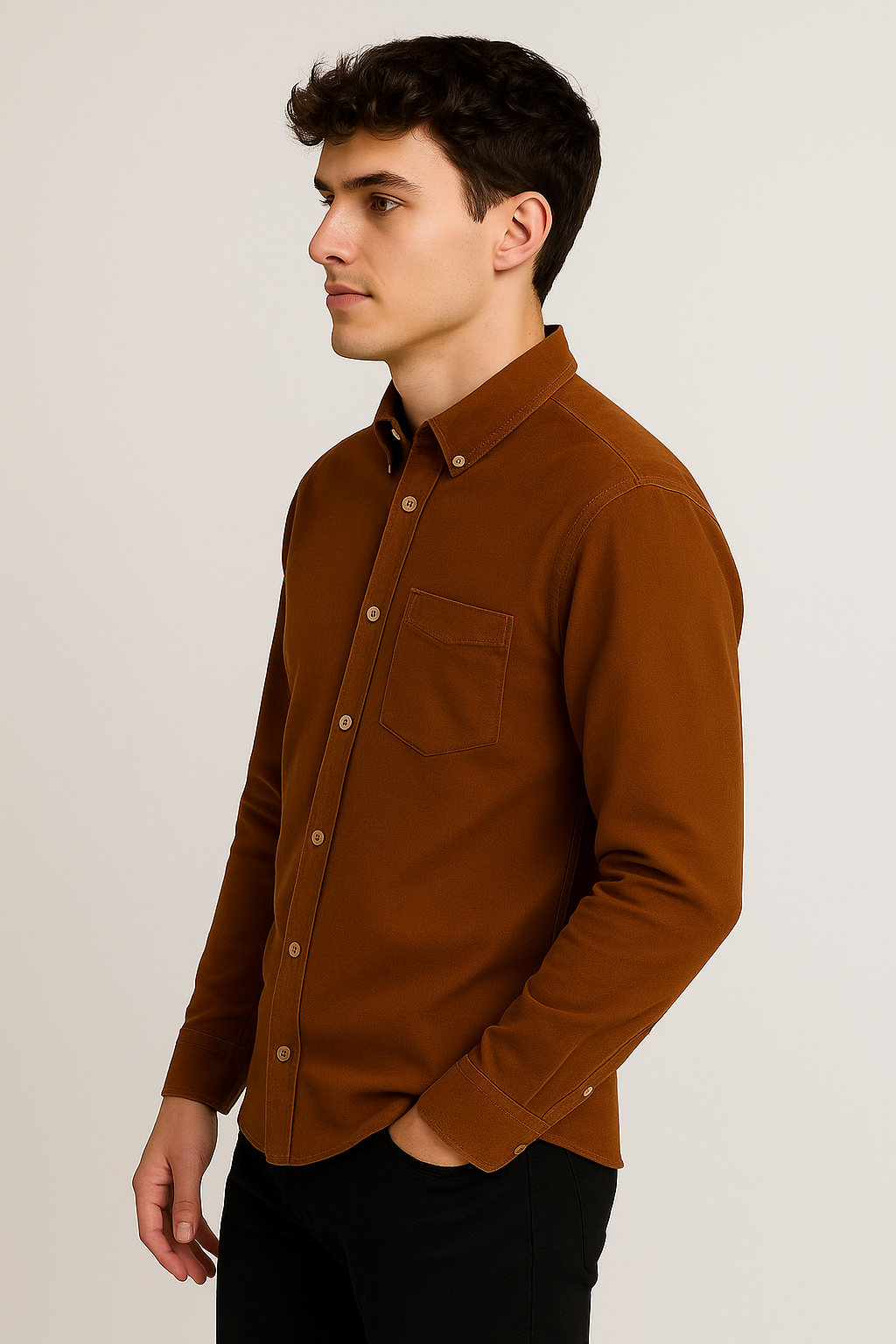 The Heritage Corduroy – Premium Cotton Shirt in Classic Cut