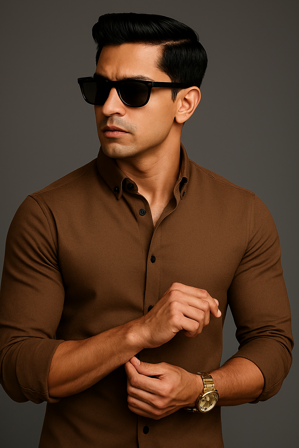 Classic Men’s Cotton-Linen Full Sleeve Shirt – Style Meets Comfort