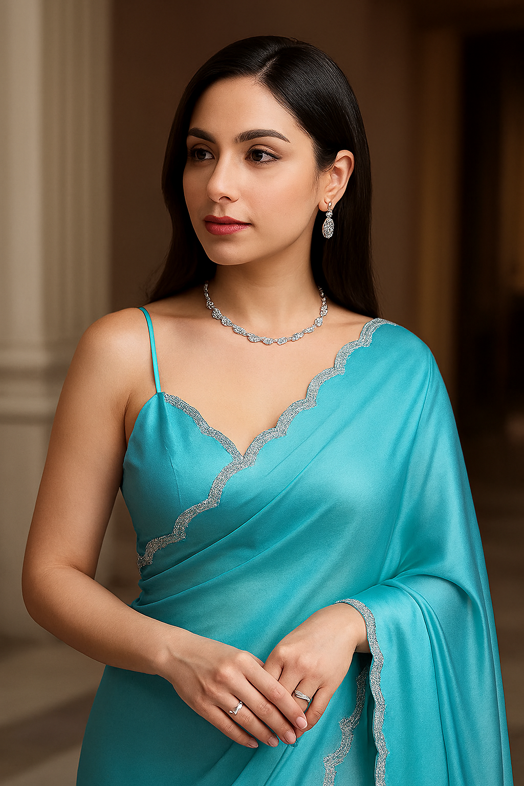 Banita Alluring Satin Silk Saree