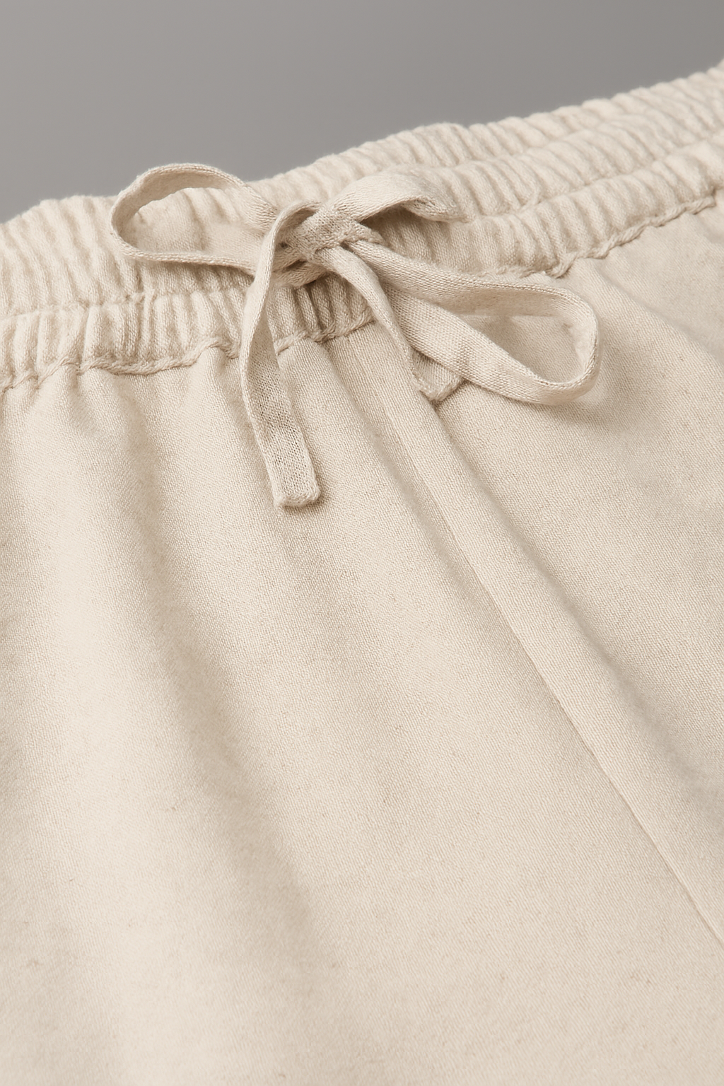 Women's Off-White Khadi Palazzo with Lace Hem